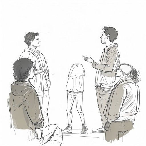 Eye contact in groups